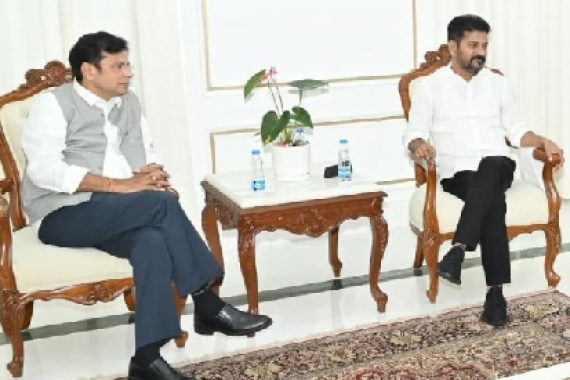 Meeting with the Hon'ble CM of Telangana and Hon'ble IT Minister